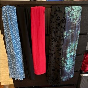 5 small SHEIN mesh skirts